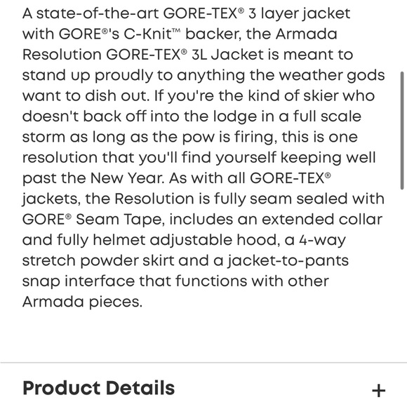 Armada Snowboard/Ski Shell - Picture 12 of 17